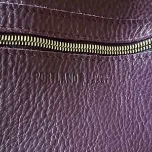 Portland Leather Plum Backpack